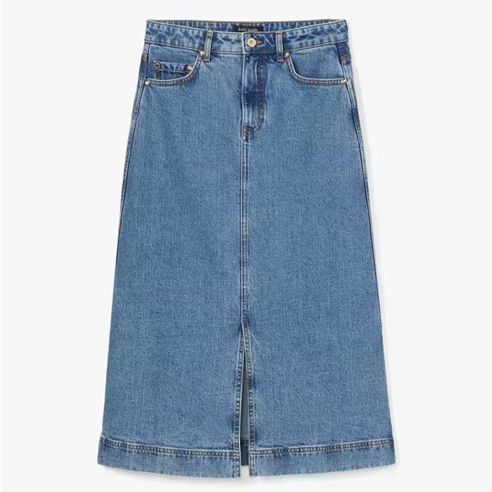 Kate Spade Denim Midi Skirt